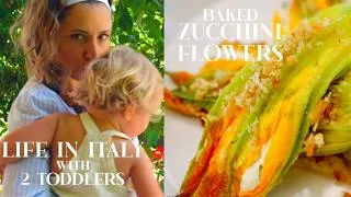Thumbnail: LIFE LATELY: Cooking from our Farmhouse Garden, Summer in Italy w Toddlers, Stuffed Zucchini Flowers