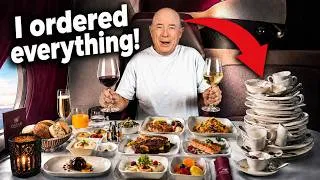 Thumbnail: I ordered EVERY SINGLE ITEM on Qatar Business Class!