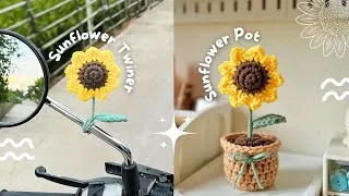 Thumbnail: Tutorial Flower Pot Crochet & Moto Twiner 🌻🧶