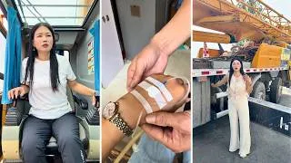 Thumbnail: Female Crane Operator Heze: Working Despite Feeling Unwell