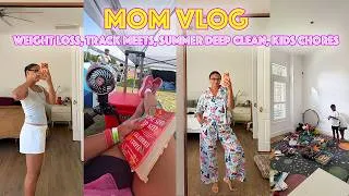 Thumbnail: How I lost 10lbs, kids' chore routine, summer deep cleaning, regionals track meet