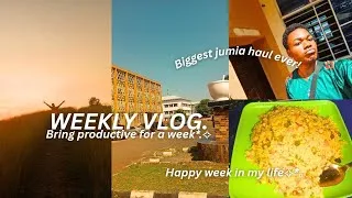 Thumbnail: Weekly VLOG | Soft Life, PRODUCTIVITY, Jumia Haul & Hiking with friends✨