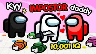 Thumbnail: BIG BRAIN DETECTIVE vs 10,001 IQ IMPOSTOR!! (Among Us Love Story)