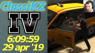 Thumbnail: ClassiKZ!! GTA IV Any% in 6:09:59, recorded on 29 April 2019
