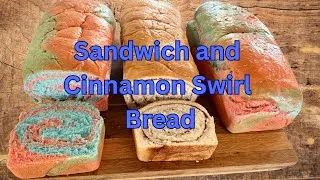 Thumbnail: Homemade Rainbow White Bread and Homemade Cinnamon Swirl Bread