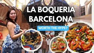 Thumbnail: Is La Boqueria REALLY Worth the Hype? 🇪🇸 Barcelona Food Tour + Seafood feast