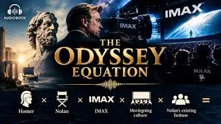 Thumbnail: The Odyssey Equation = Homer × Nolan × IMAX × Moviegoing culture × Nolan's existing fanbase (AI)