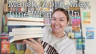Thumbnail: My 4 Month Late Reading Wrap Up 📖 March, April, May, June reading recap after being in a slump 🥲🌟