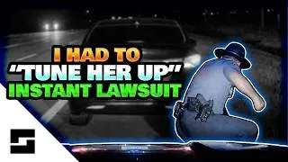 Thumbnail: Trooper Punches 98lbs 18y/o Woman - Lawsuit Filed In Record Time!