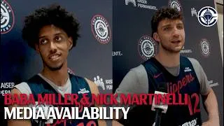 Thumbnail: Baba Miller & Nick Martinelli First Interview as Clippers | Media Availability