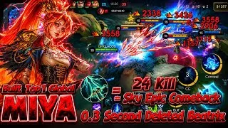 Thumbnail: 24 Kill !! Epic Comeback Miya Deleted Beatrix In 0.3 Second !! Built Top 1 Global #miya 