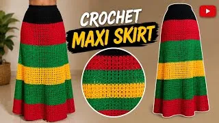 Thumbnail: How to Crochet a Boho Maxi Skirt | Step-by-Step Crochet Tutorial