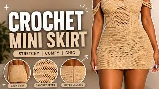 Thumbnail: How to Crochet a Simple Beginner Friendly Skirt With a Zipper 