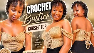 Thumbnail: How to Crochet a Bustier Corset Top | Step-by-Step Tutorial