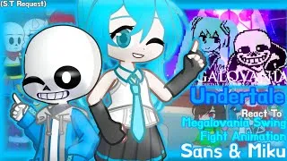 Thumbnail: Undertale React To Megalovania Swing Fight Animation Sans and Miku (S.T Request)