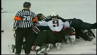 Thumbnail: McKee hit leads to scrum vs Edmonton