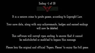 Thumbnail: Papers Please Anti Piracy Message - Now With *Better* Video Editing!