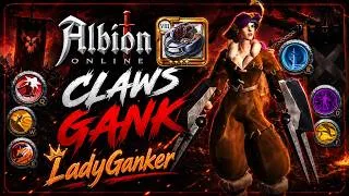 Thumbnail: Claws Unleashed ⚔️ Absolute Gank Domination 💀 LadyGanker #albiononline #ganking #openworld #pvp
