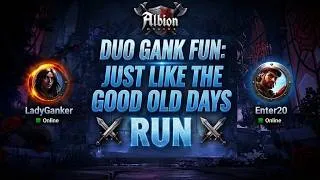 Thumbnail: Duo Gank Fun: Just Like the Good OLD Days ⚔️ RUN #albiononline #ganks #blackzone #mmorpg #ladyganker