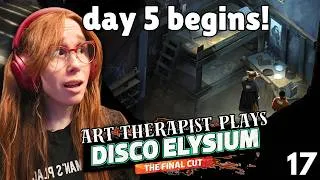 Thumbnail: Friday Morning in Martinaise | Disco Elysium | Art Therapist's BLIND Playthrough! (pt. 17)