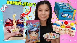 Thumbnail: RATING TIKTOK VIRAL CANDIES AND JELLIES!