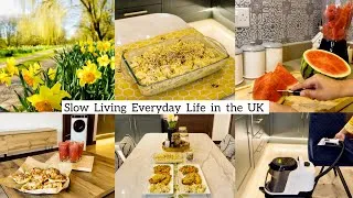 Thumbnail: Slow Living Daily Life in the UK 🇬🇧 | Moroccan Chicken + Potato Salad | Summer Routine | Cleaning 