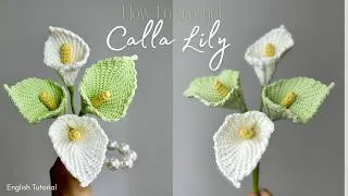 Thumbnail: How To Crochet Calla Lily Flower | Free and easy english tutorial 