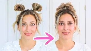 Thumbnail: EASY VIRAL MESSY BUN HAIR HACK! For Medium and Long Hair | High Bun Updo | Wedding Guest Hairstyle