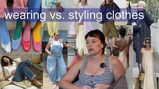 Thumbnail: clothes you style vs. clothes you wear
