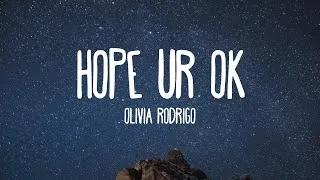 Thumbnail: Olivia Rodrigo - hope ur ok (Lyrics)
