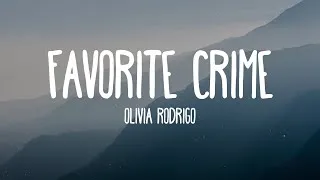 Thumbnail: Olivia Rodrigo - favorite crime (Lyrics)