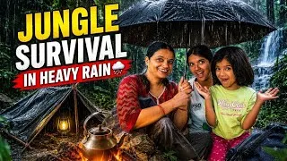 Thumbnail: Jungle survival in Heavy Rain ☔️😳 | Laksha Joshi