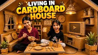Thumbnail: Living in Cardboard house 😍 | Laksha Joshi