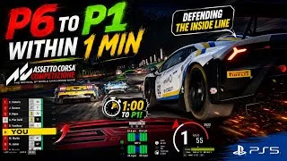 Thumbnail: P6 to P1 within 1 min | Assetto corsa competizione | Ps5 | Defending the inside line