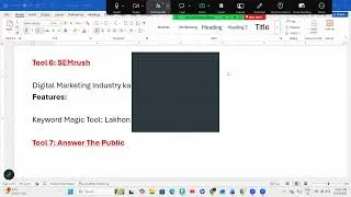 Thumbnail: Keyword Research Day 3 Part 2