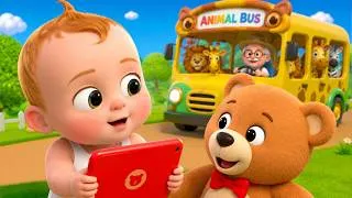 Thumbnail: The Wheels on the Bus with zoo animals songs |+Songs | Lala Loops Kids Songs & Nursery Rhymes