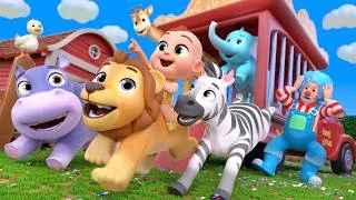 Thumbnail: Trumpet Here, Roar There! Safari Animals Take Over Old MacDonald's Farm | Lalafun Nursery Rhymes