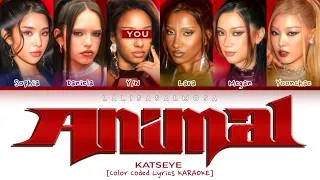 Thumbnail: KATSEYE & YOU AS A MEMBER | ANIMAL | [Karaoke 6 member version] REQUESTED