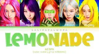 Thumbnail: AESPA & YOU AS A MEMBER | LEMONADE | Karaoke [REQUESTED]