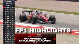Thumbnail: FP1 Hightlights GP Barcelona Catalunya F1 2026