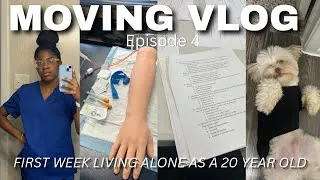 Thumbnail: MOVING SERIES EPISODE 4: FIRST WEEK LIVING ALONE AT 20| NEW JOB ￼+ MA SCHOOL + SUNDAY RESET+ MORE