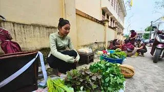 Thumbnail: Rural Life | Harvesting Fresh Vegetables, Selling at the Market & Cooking a Simple Meal