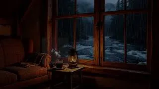 Thumbnail: Cozy Rain Sounds in a Cabin with Lantern Light 🕯️| Deep Sleep, Relaxation & Focus Ambience