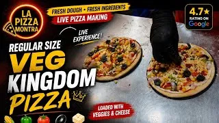 Thumbnail: 🌱 Regular Size Veg Kingdom Pizza | Fresh Dough • Live Pizza Making 🍕