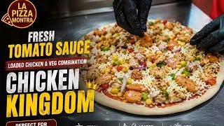 Thumbnail: 🍕 Chicken Kingdom Pizza | Fresh Tomato Sauce & Loaded Chicken + Veg Combo | 