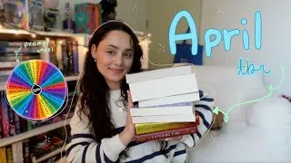 Thumbnail: tbr prompt wheel picks my april tbr🧸🌷