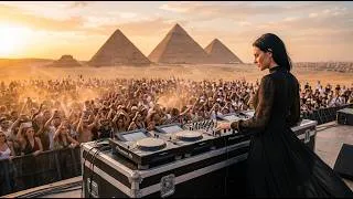Thumbnail: Pyramids of GIZA Egypt Hypnotic DJ Set | Melodic Techno / Progressive House Mix | LARA VANDEN AI DJ