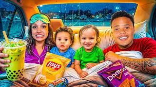Thumbnail: Surviving In The Car Overnight With My Family...