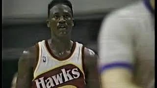 Thumbnail: Dominique Wilkins Greatest Games: 41 Points (Two Great Dunks!) vs Cavaliers (1989)