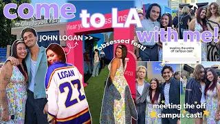 Thumbnail: the ultimate fangirl weekend in LA ⭐️ (meeting the off campus cast + obsessed fest) 🎬🌴